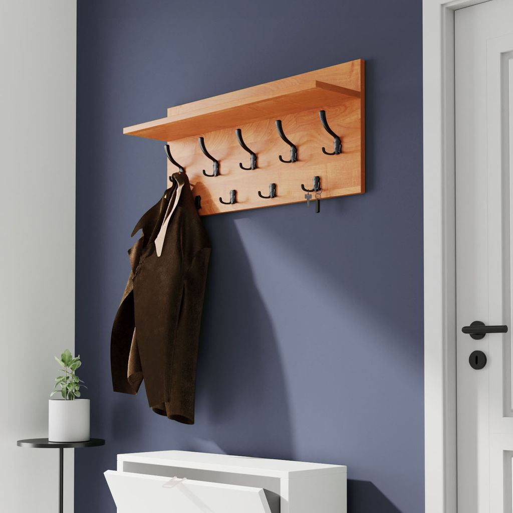 AKKE Erle Horizontaler Garderobe VERTI - BLK haken BxH: 80x40 cm