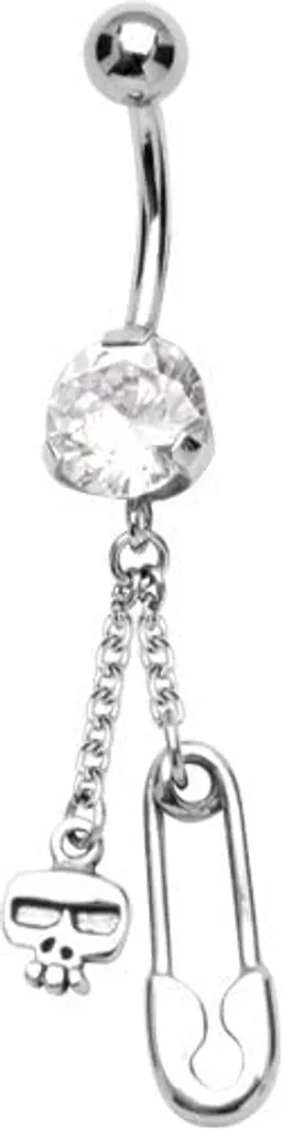 Piercing Banana Ombelico Teschio Spilla 316L | Qualità Garantita BBZD
