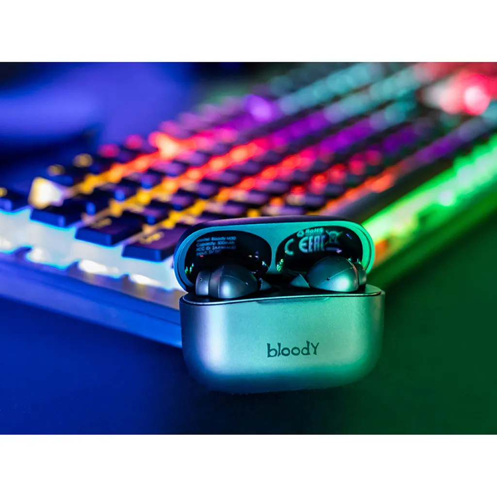 Cuffie Bluetooth Gaming BLOODY TWS M30 Nero - A4TECH Low Latency - 6