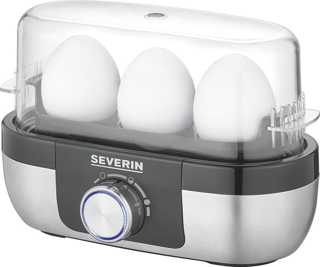 SEVERIN Eierkocher EK3163 3 Eier 270Watt Edelstahl 301866 Immagine del prodotto 