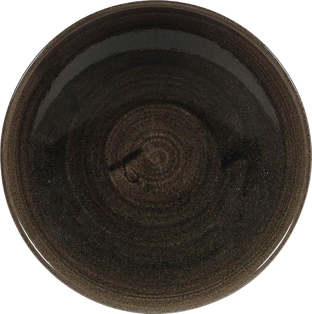 CHURCHILL Stonecast Iron Black Teller tief, coup, ø: 182 mm