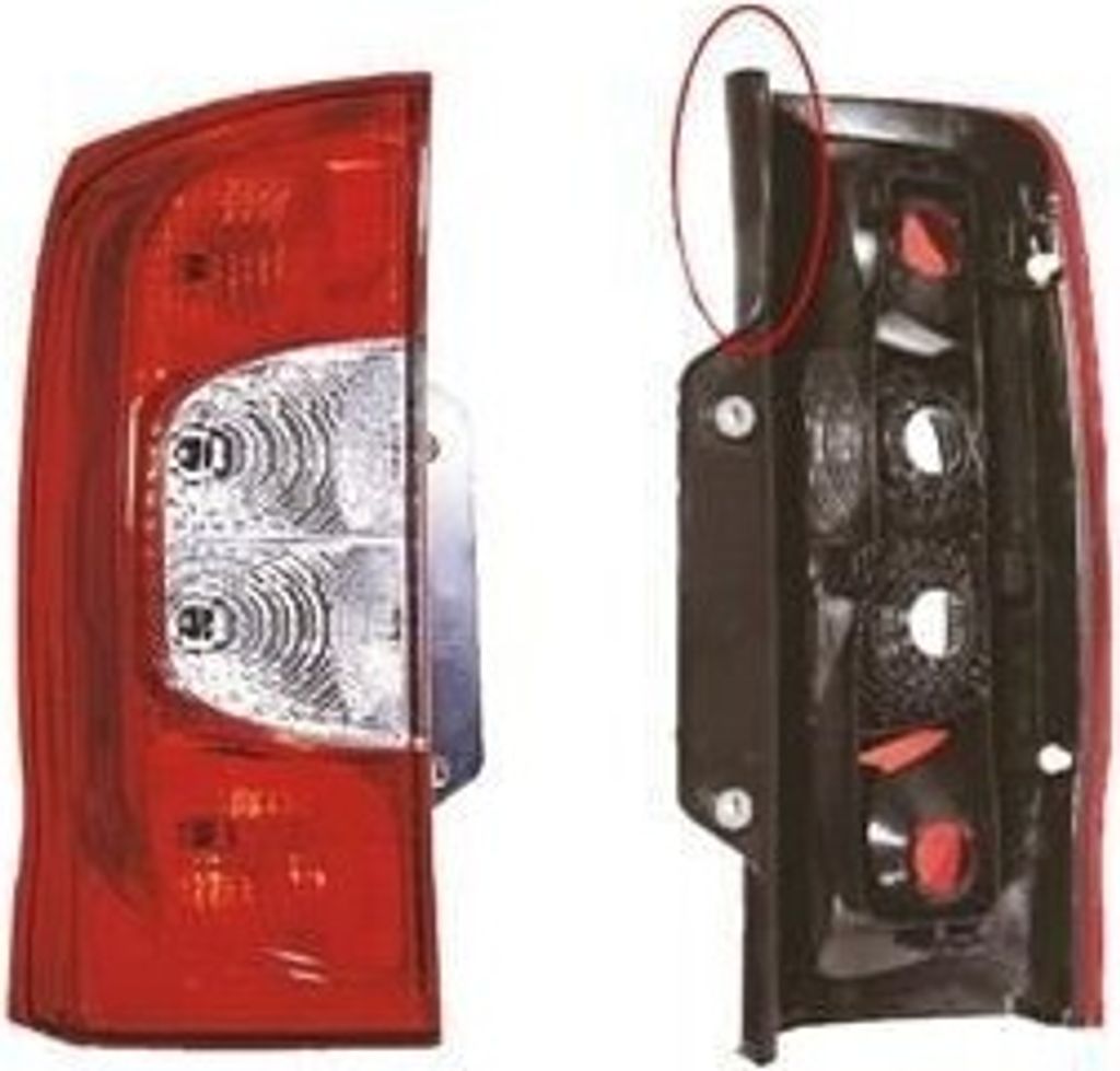VAN WEZEL Rückleuchte Heckleuchte Links für FIAT QUBO (225) FIORINO Kasten/Kombi (225) Fiorino MPV (225) passend für PEUGEOT BIPPER (AA) BIPPER ...
