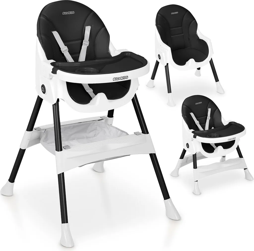 Ricokids Mani Sedia Allattamento Nera: Comfort per Mamma e Neonato