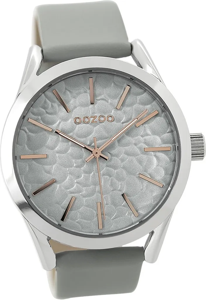 Montre analogique grise mat Oozoo cuir pour femme chic D2UOC9471A