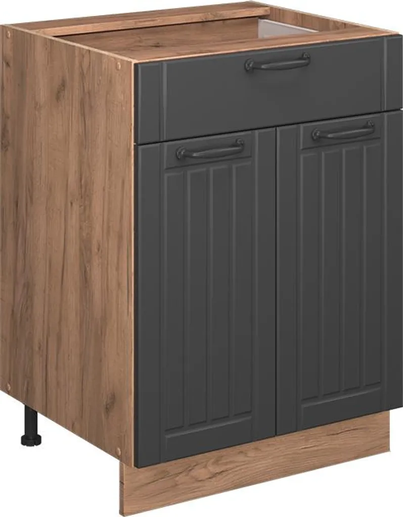 Aménager sa cuisine avec le meuble Vicco Fame-Line 60cm Gris et Marbre