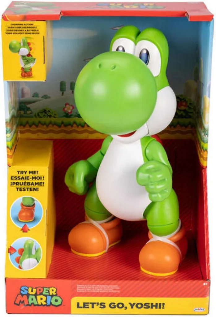 Jouet interactif Yoshi 36 cm parlant pour enfant et fan de Nintendo