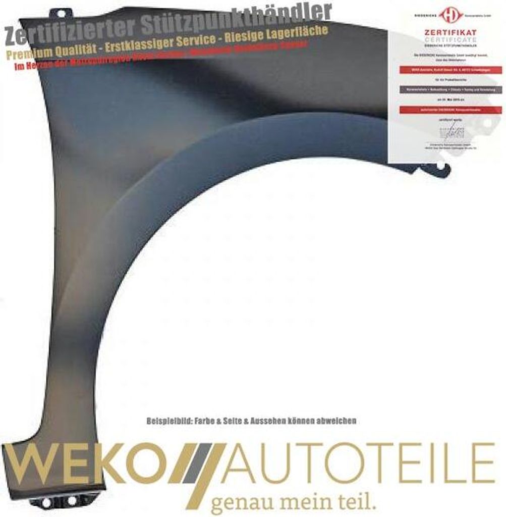 Kotflügel rechts DIEDERICHS 6853006 für HYUNDAI
