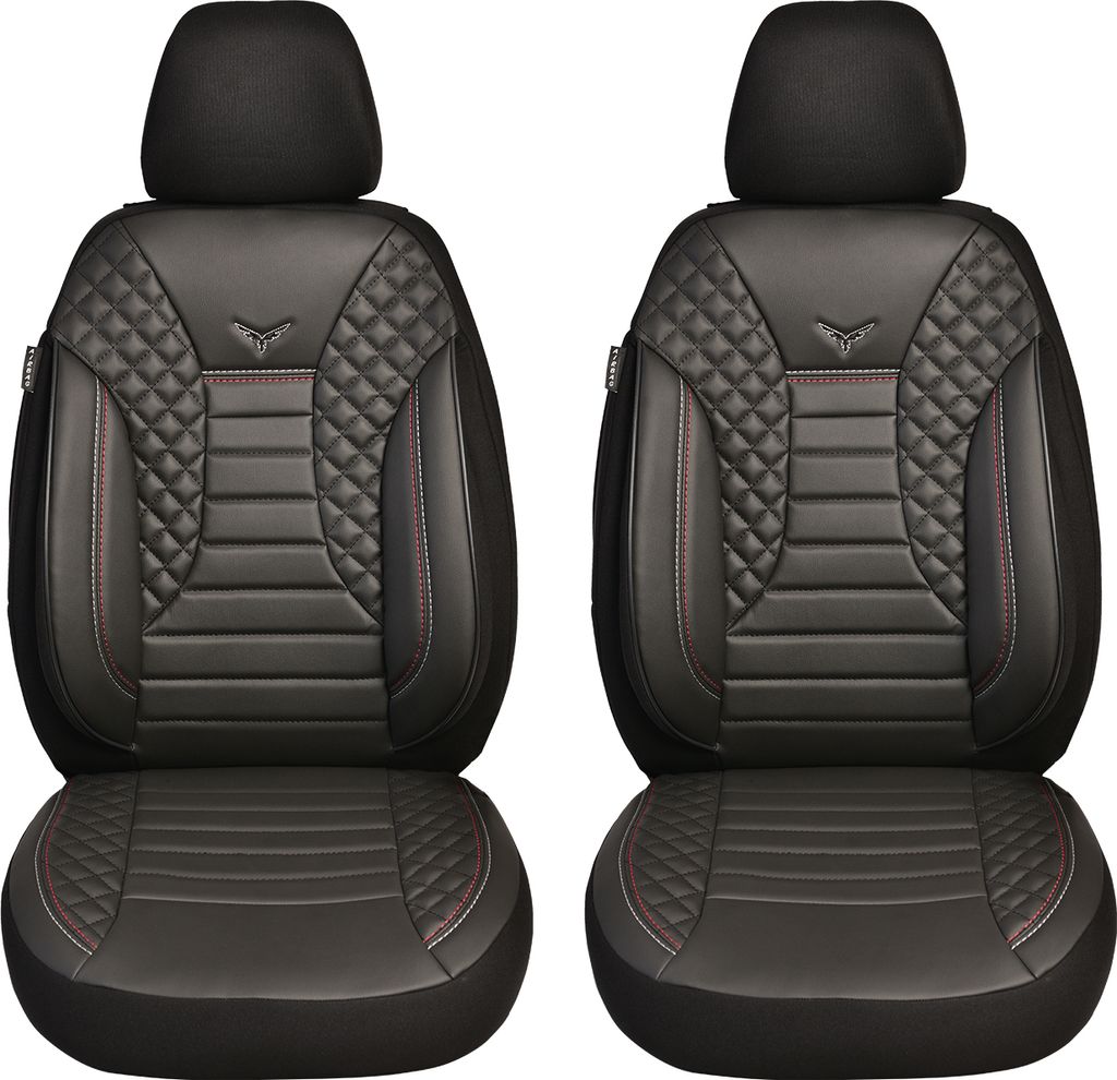 Schonbezüge Sitzbezüge für Honda Jazz 1 GD Bj 2001-08 in Schwarz PS804