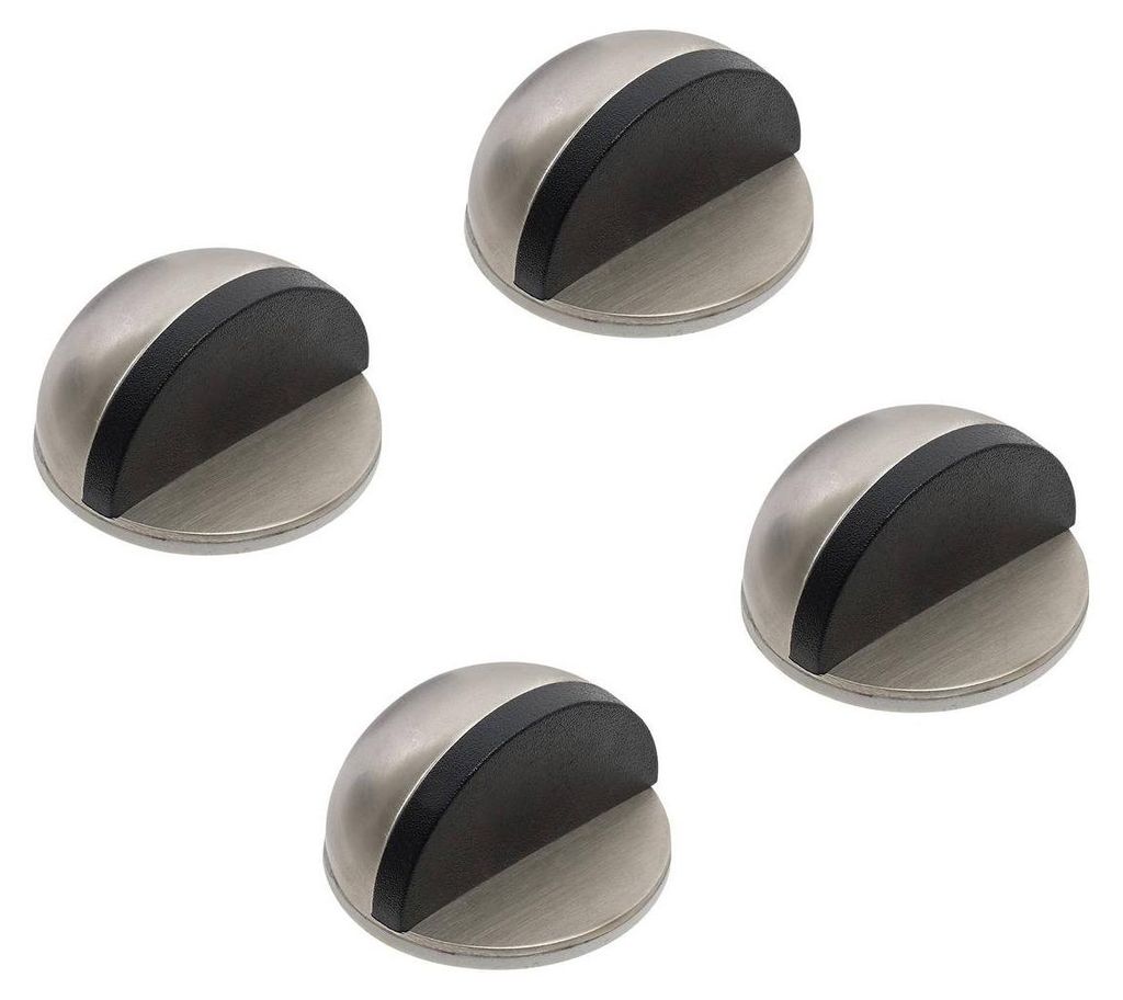 4er-Set selbstklebende Türstopper in Silber Produktbild 