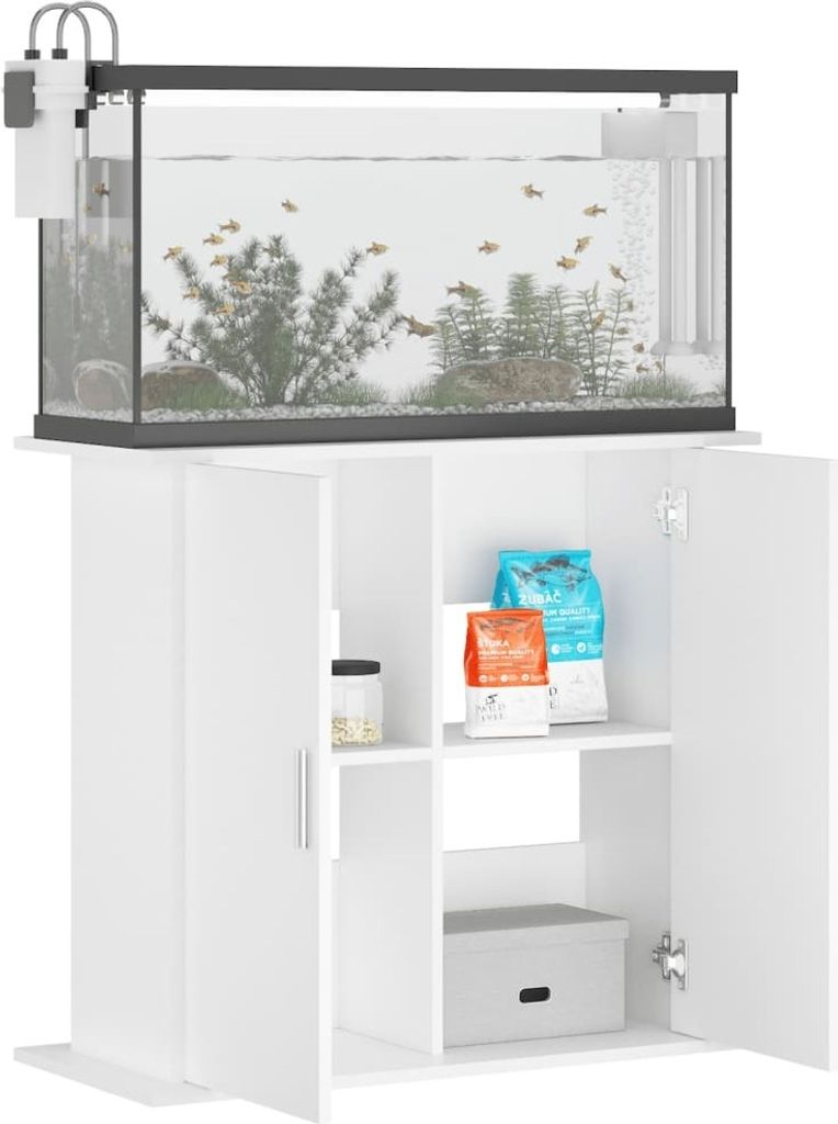 vidaXL Stojak pod akwarium biały 81x36x73 cm Materiał Zdjęcie produktu 8