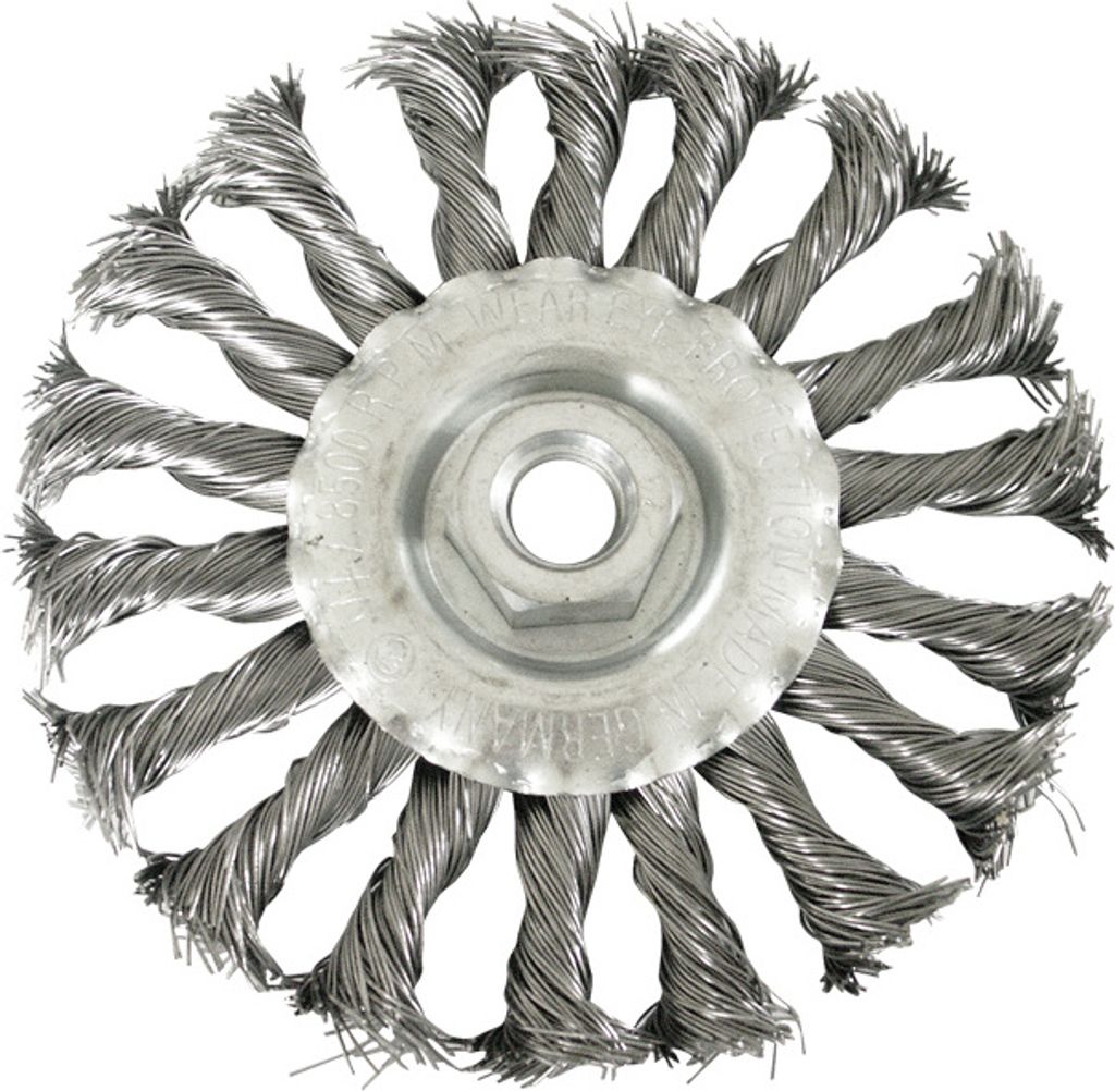 125 mm szczotka druciana tarczowa stalowa dwukierunkowa z Image du produit 