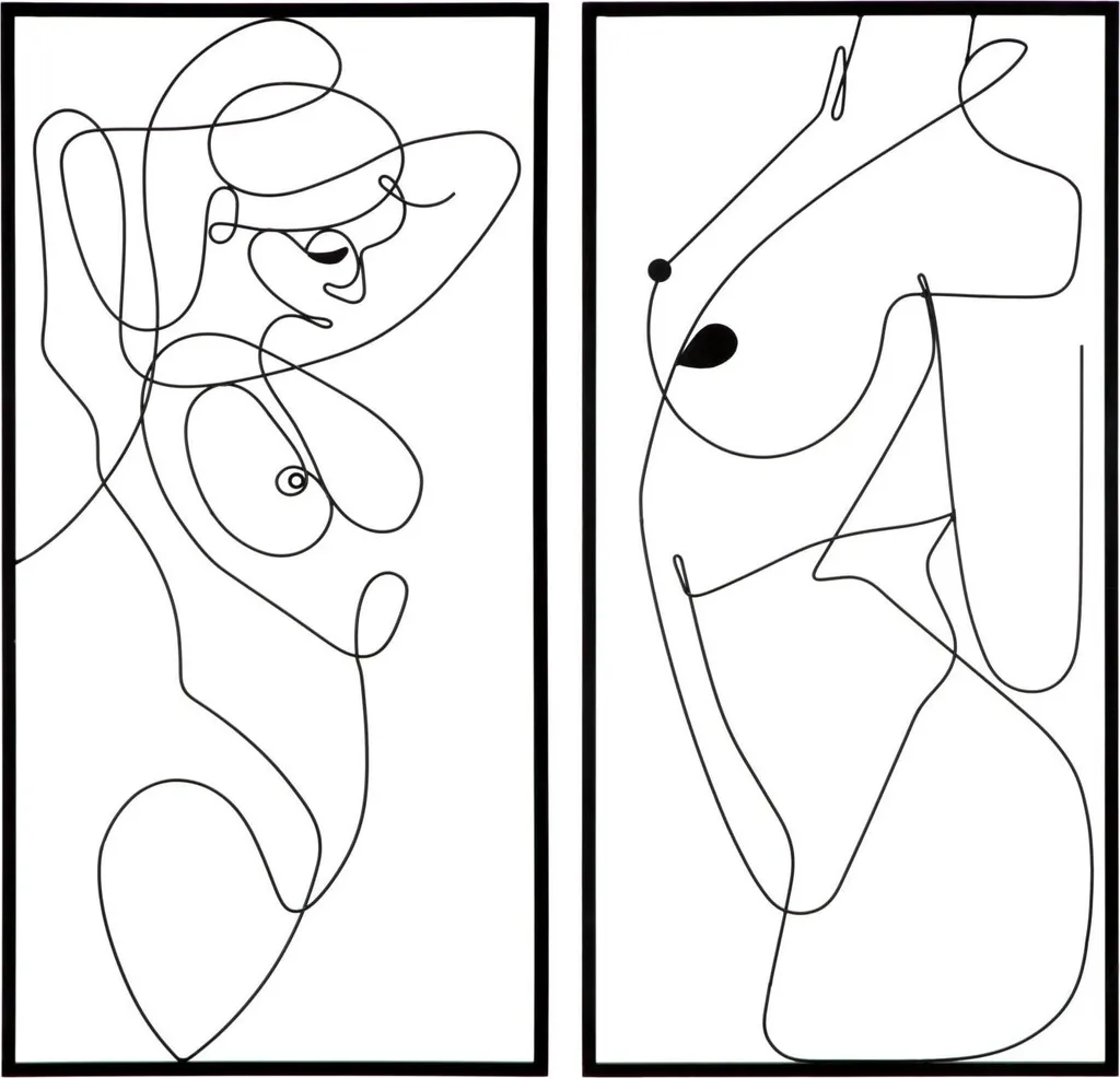 Habillez vos Murs Vides avec le Panneau Mural Body Simply Noir - Set de 2