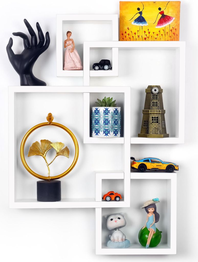 Belle Vous Würfel Wandregal weiß - Wand Regal hängend aus Produktbild 