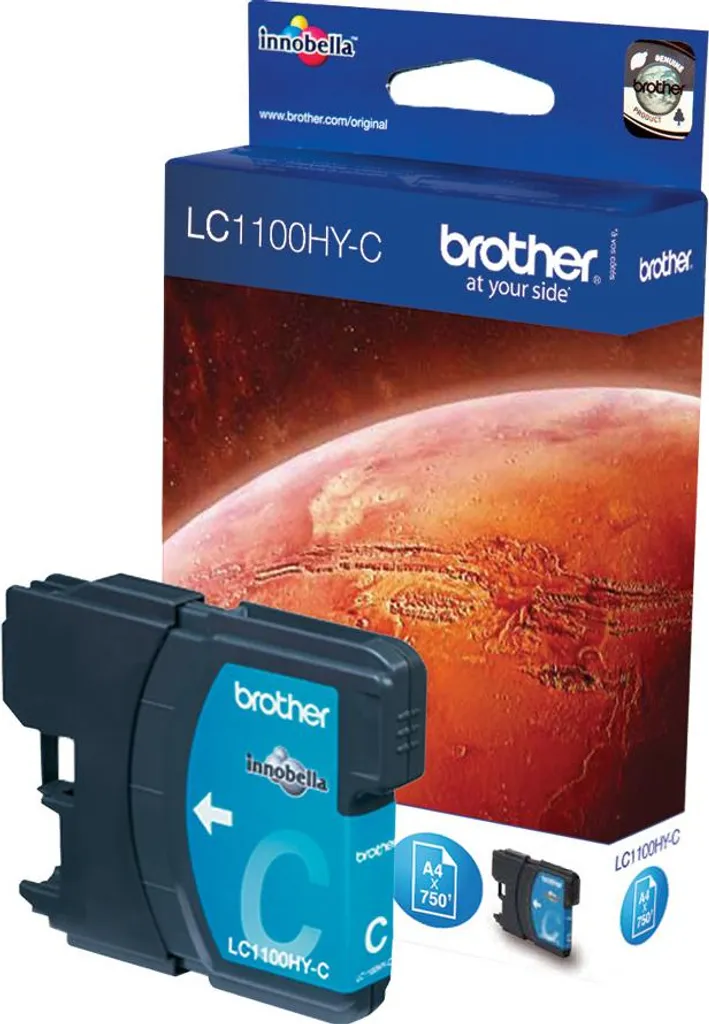 Brother LC1100HYC Ciano Originale | Cartuccia Alta Resa per MFC e DCP
