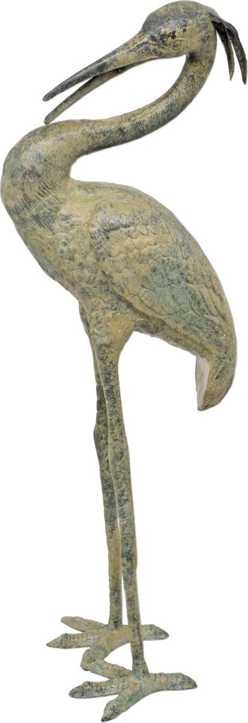 Eine Bronzeskulptur eines Reihers Replikat Retro Design Dekoration