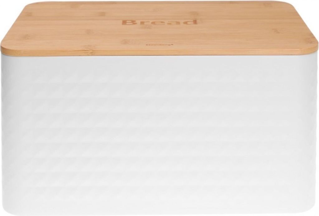 Portapane In Acciaio KLAUSBERG KB-7576, Colore Nero Con Coperchio Grigio, Dimensioni 36x24x18.5 Cm
