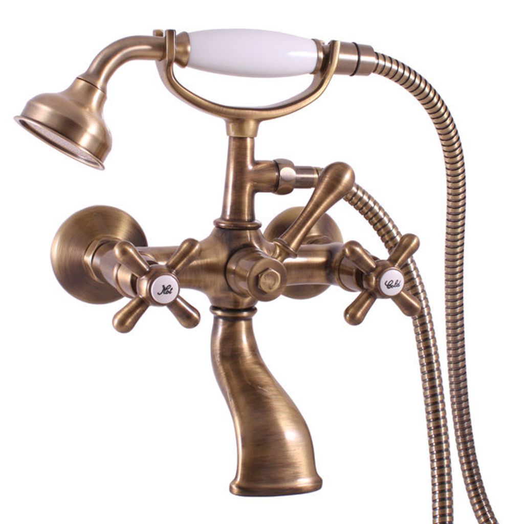 copy of Badewannenarmatur MORAVA RETRO in Chrom, Chrom-Gold oder Messing RAV SLEZAK