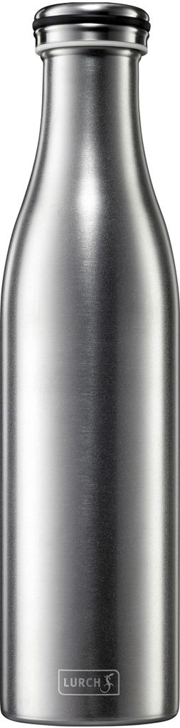 Lurch Stahl-Thermoflasche 0,75 l metallic