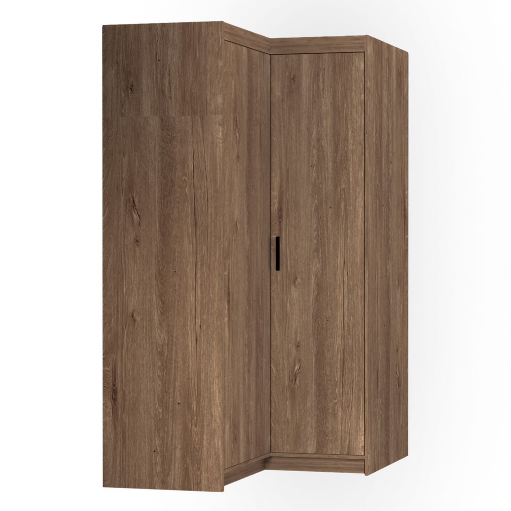 AX LIVING Eckschrank Eiche Lefkas Storicos Schrank 97,8 x190,5 x97,8cm