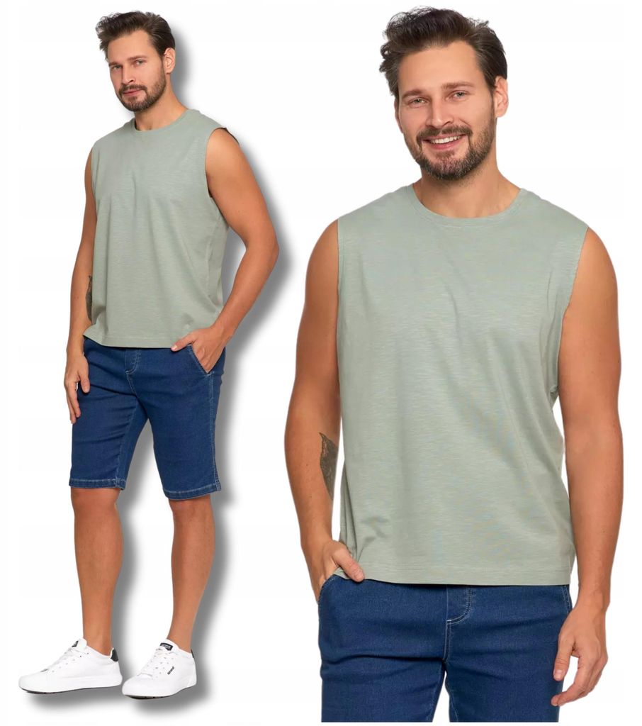 Moraj Herren Tanktop Unterhemd ärmellos – Grau, Größe S, bequem
