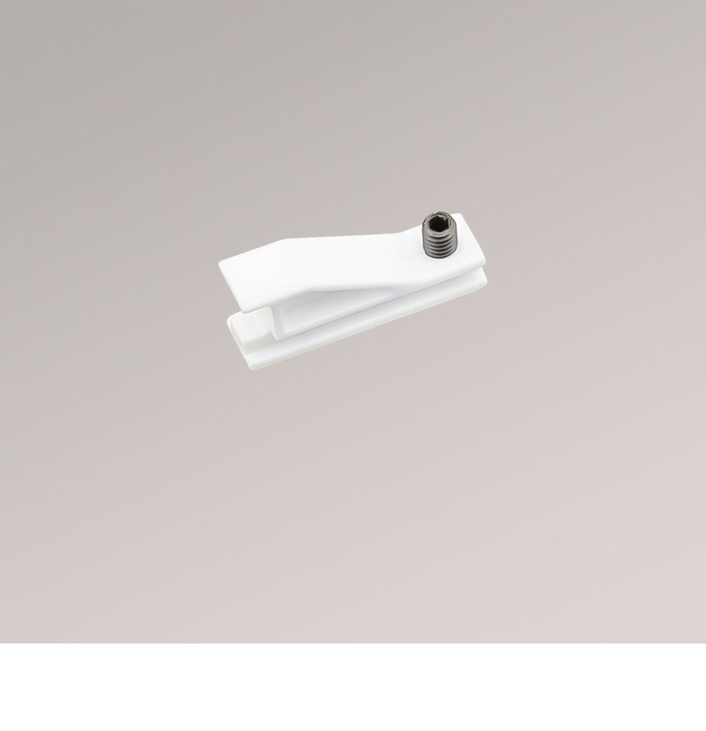 L-Mitnehmer in weiß (B x H x T) 22mm x 9mm x 6mm