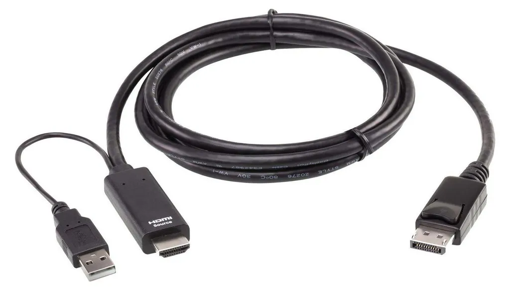 ATEN Câble True 4K HDMI vers DisplayPort - Transfert Vidéo Ultra HD