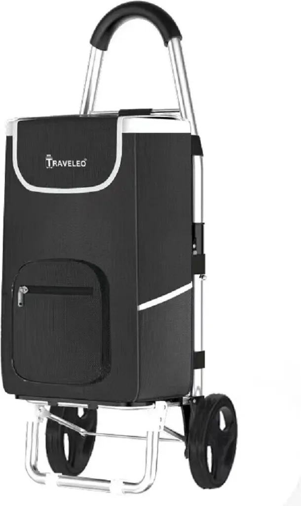 Chariot Shopping 56L Aluminium : stop au mal de dos lors des courses
