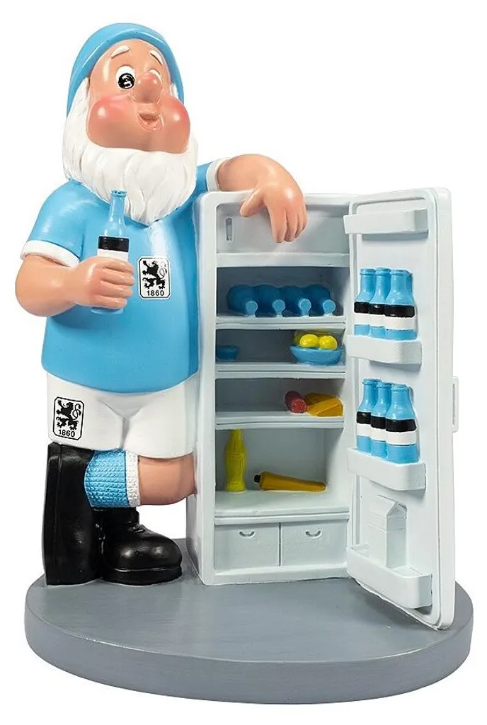 Figurine de jardin TSV 1860 München Nain Réfrigérateur pour Pelouse