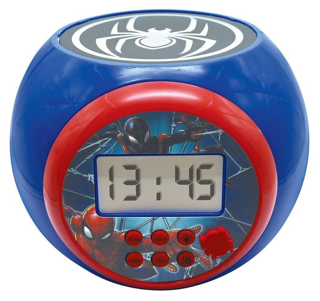 Sveglia con proiettore di Spider Man con timer Immagine del prodotto 
