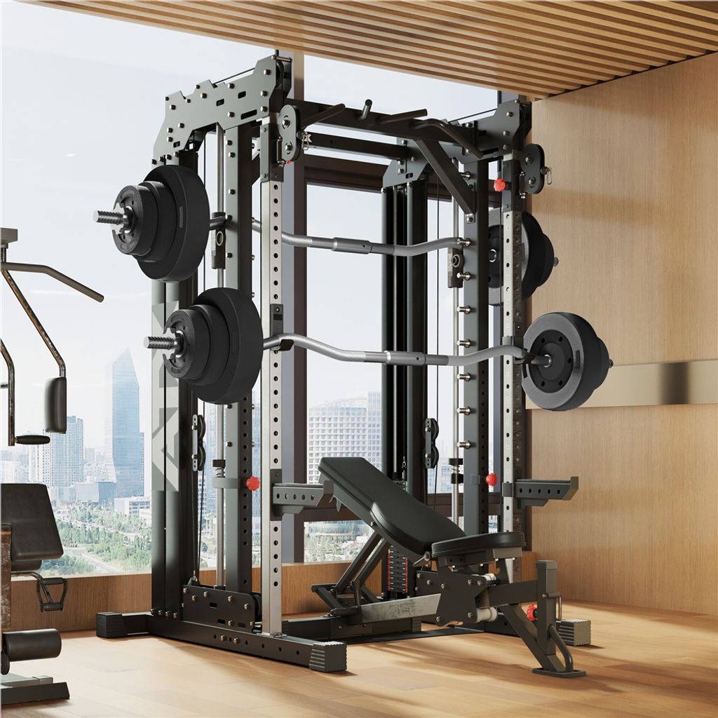 Yaheetech 20 kg SZ Curlset Langhantel-Set, Hantel-Set für