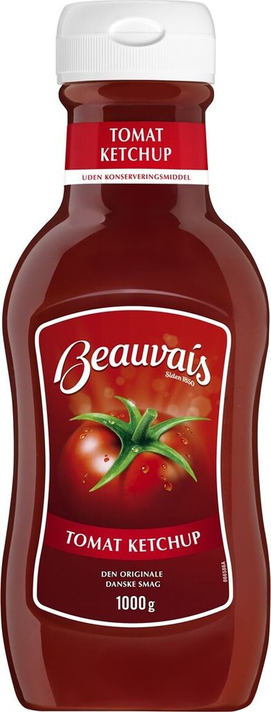Beauvais Tomatenketchup 1000g - Den Originale Dankse Smag Produktbild 