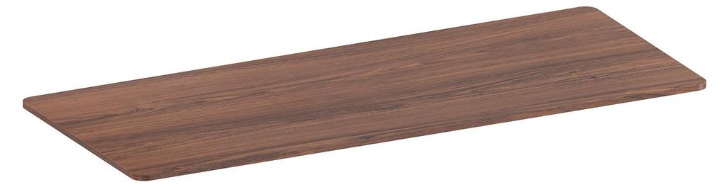 Plateau de bureau bords arrondis 180x75cm, noyer Image du produit 