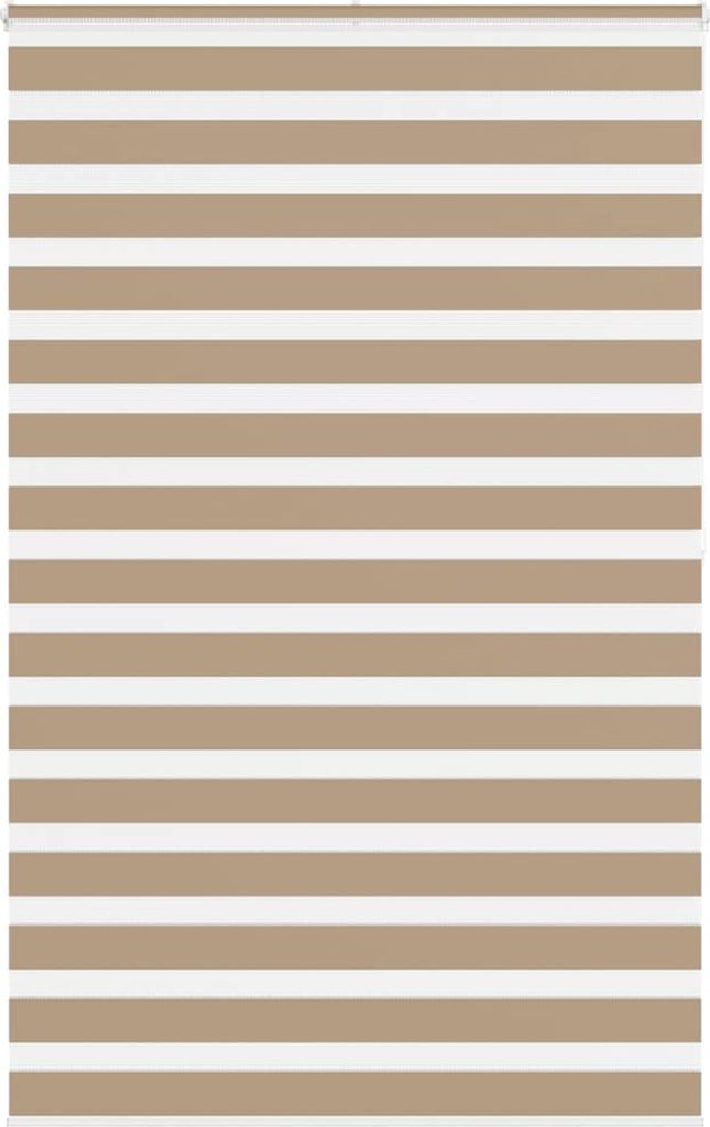 Doppelrollo Sandbraun 145x200 cm Stoffbreite 140,9 cm Polyester