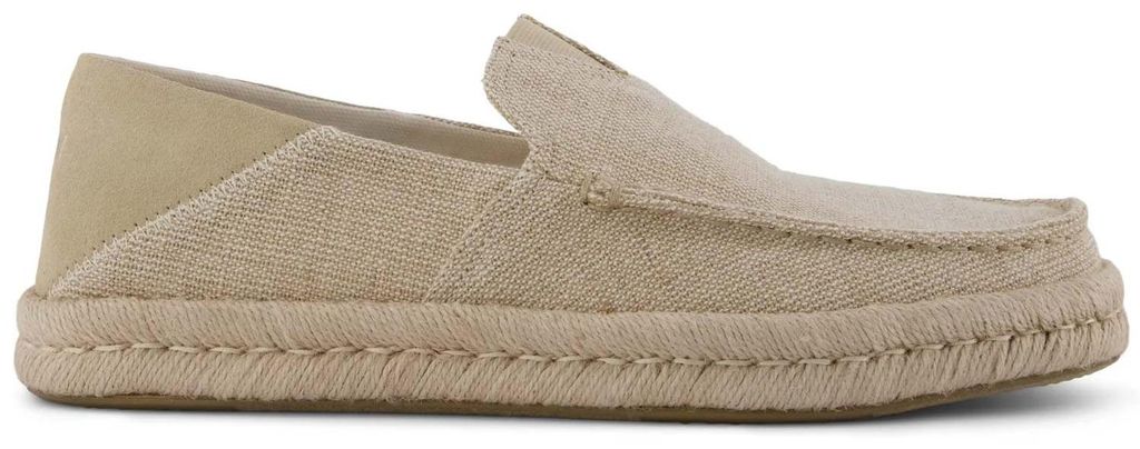 Toms Alonso Rope Loafer Herren Espadrilles mit Bast Natural Heritage Canvas, 10023166 - Gr. 43.5