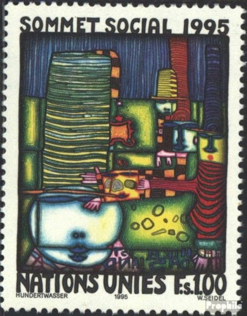 Briefmarken UNO - Genf 1995 Mi 262 (kompl.Ausg.) gestempelt Gipfelkonferenz