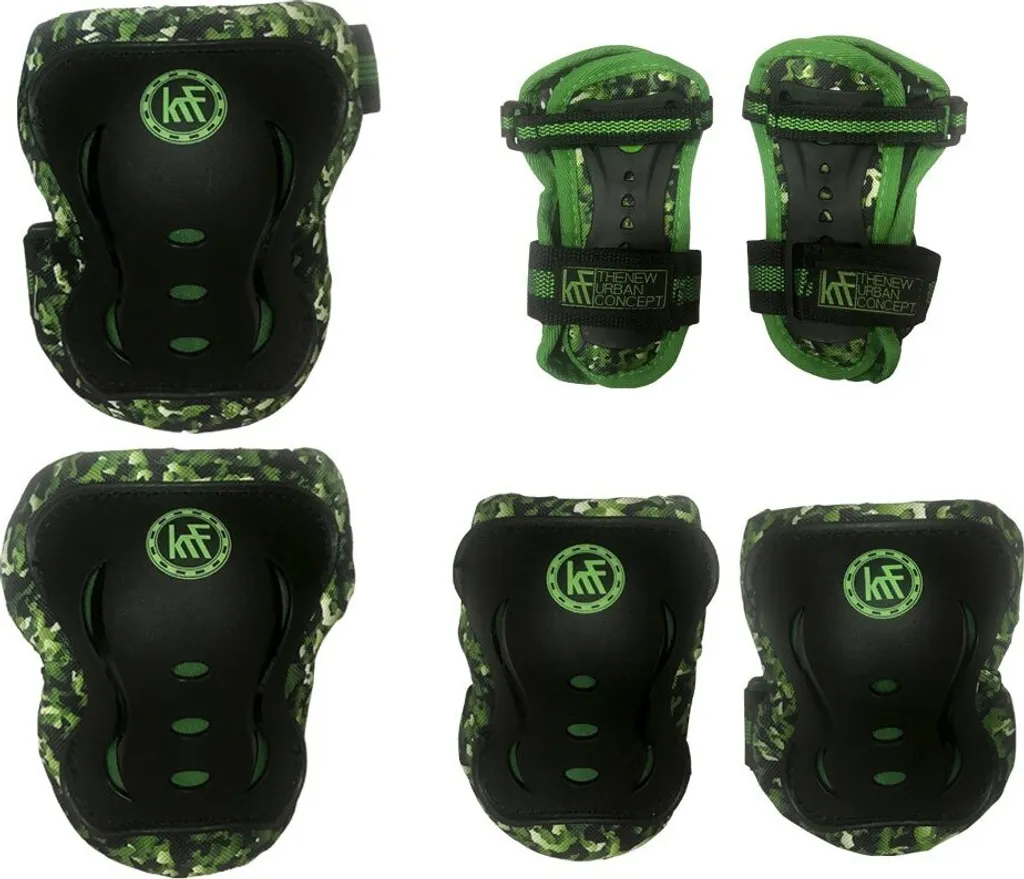 Kit de Protection Roller Vert S pour Adolescent avec Coques Résistantes - 5