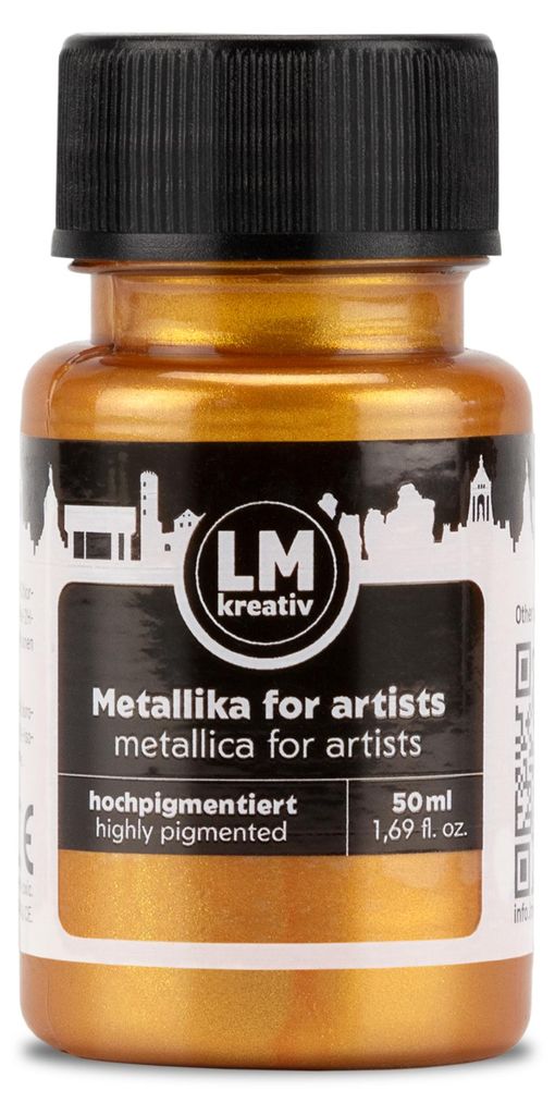 LM-Kreativ Metallika for Artists 50 ml, Brilliant Gold – Produktbild 