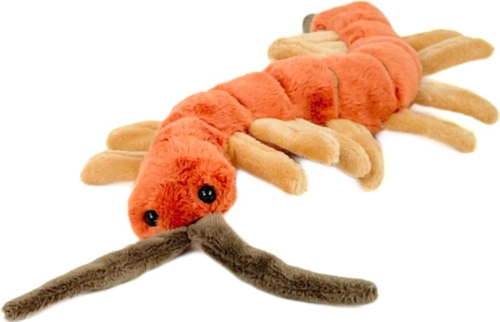 Kuscheltier Hundertfüßer braun 34 cm Plüschtier Produktbild 