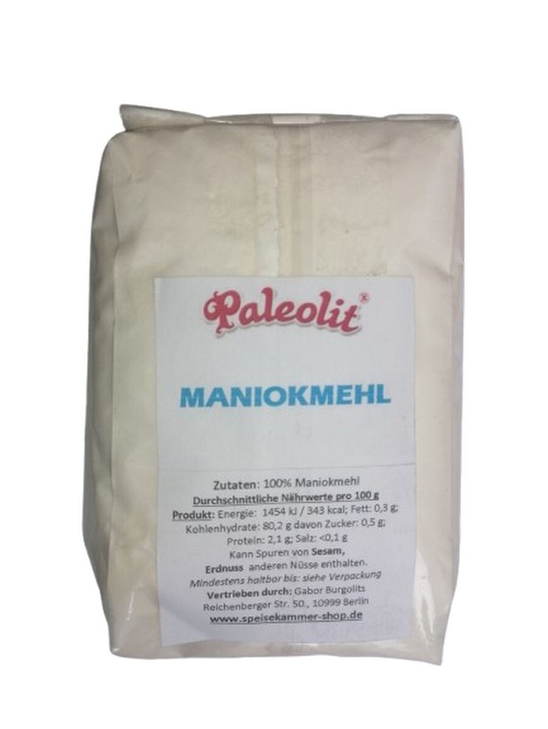 Paleolit Maniokmehl Tapioka Mehl Cassava Flour 500 g Produktbild 
