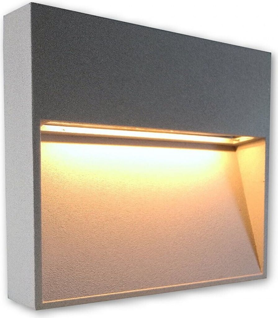 C-Light 230 V LED Treppen Aufbauleuchte 4188 square - warmweiss
