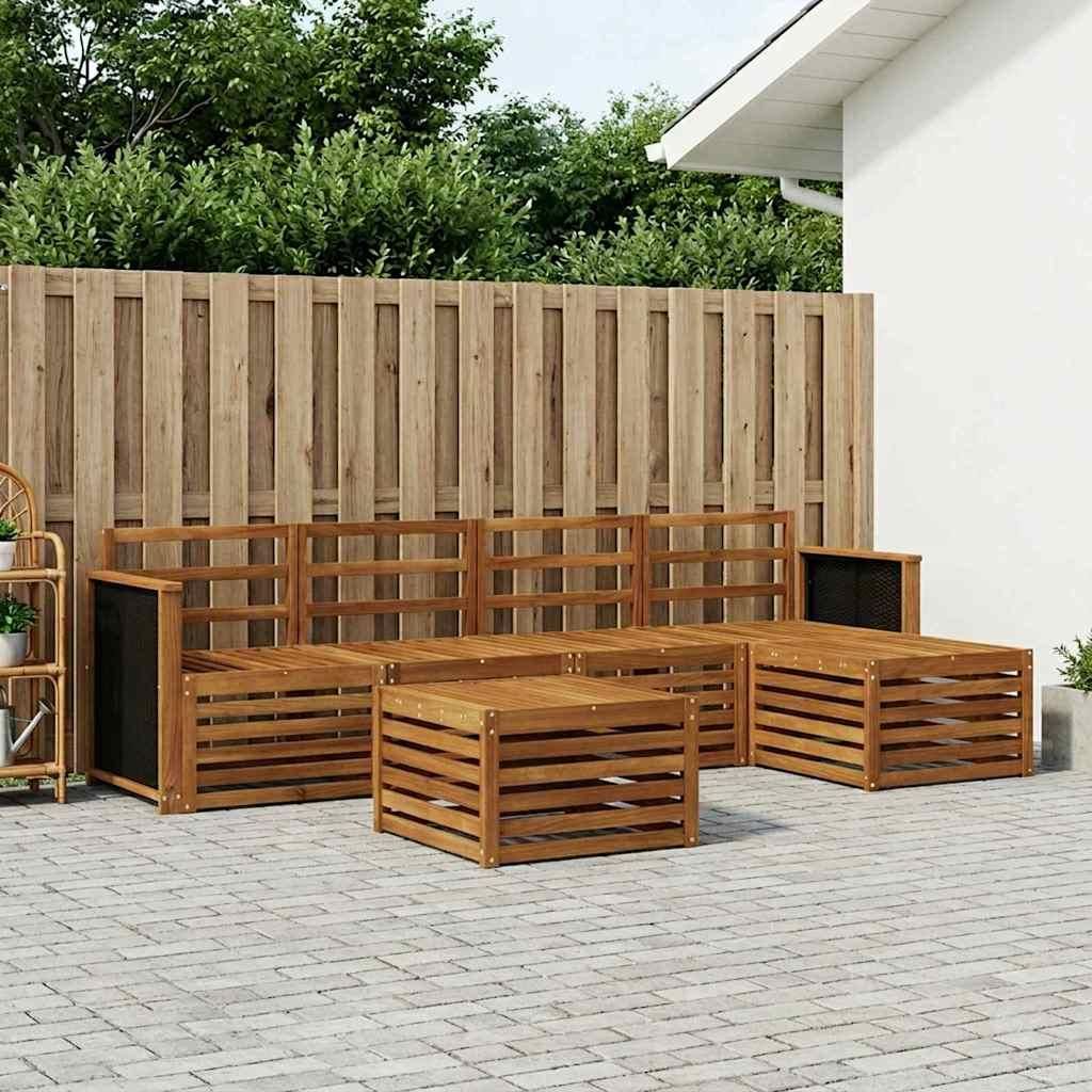 Möbel Outdoor-Sofagarnitur 6 pcs NaturGartensofas - Gartensofas c1713
