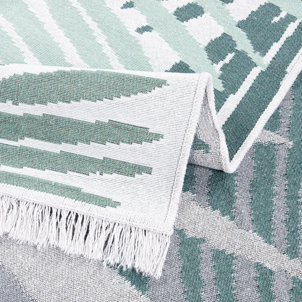 Tapis Antidérapant Vert Palmier 120x170 cm - Décoration Facile à Nettoyer - 5