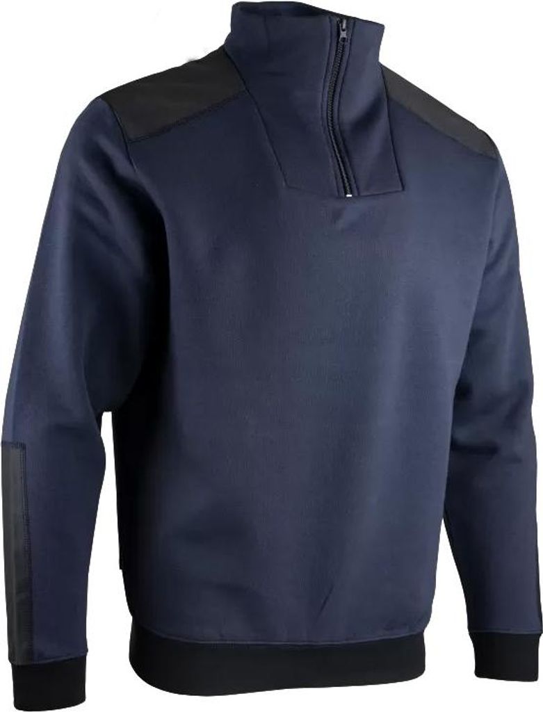 Zweifarbiges Sweatshirt mit Trucker-Kragen - BOGOTA - LMA - 8086-3XL