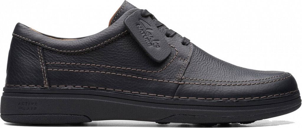 Clarks Schnürschuhe Nature 5 Lo, Glattleder, Schwarz, Herren