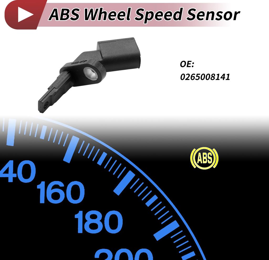 ABS Raddrehzahlsensor Vorne Rechts ABS Sensor Antiblockiersystem Sensor Nr.0265008141 für PORSCHE PANAMERA 2010-2016