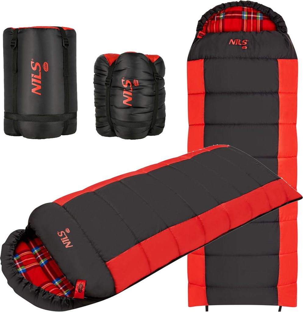 Nc2003 Černo-Červený Spací Pytel Nils Camp Obrázek produktu 