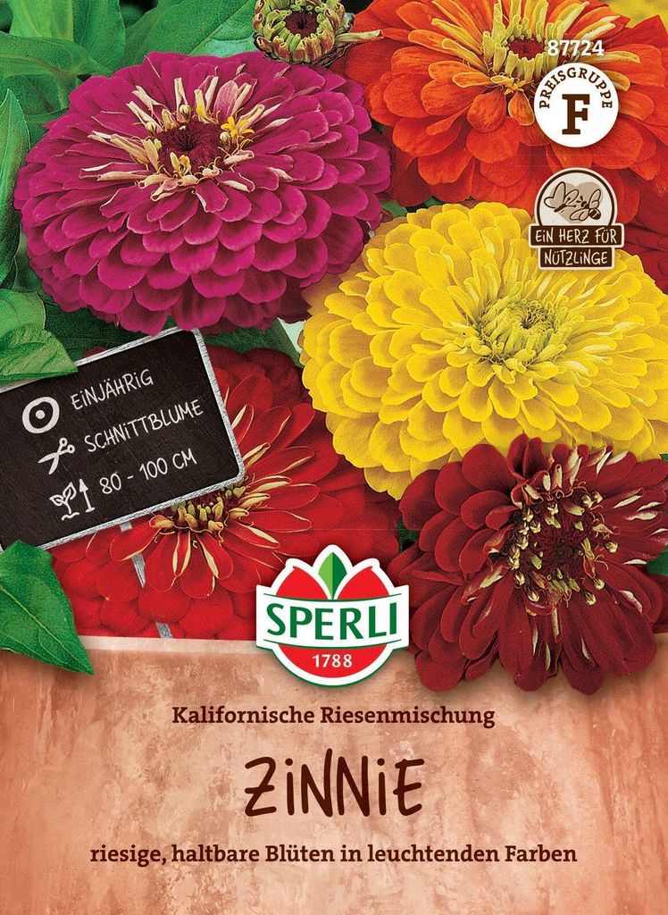 SPERLI Zinniensamen Kalifornische Riesenmischung 50 Produktbild 