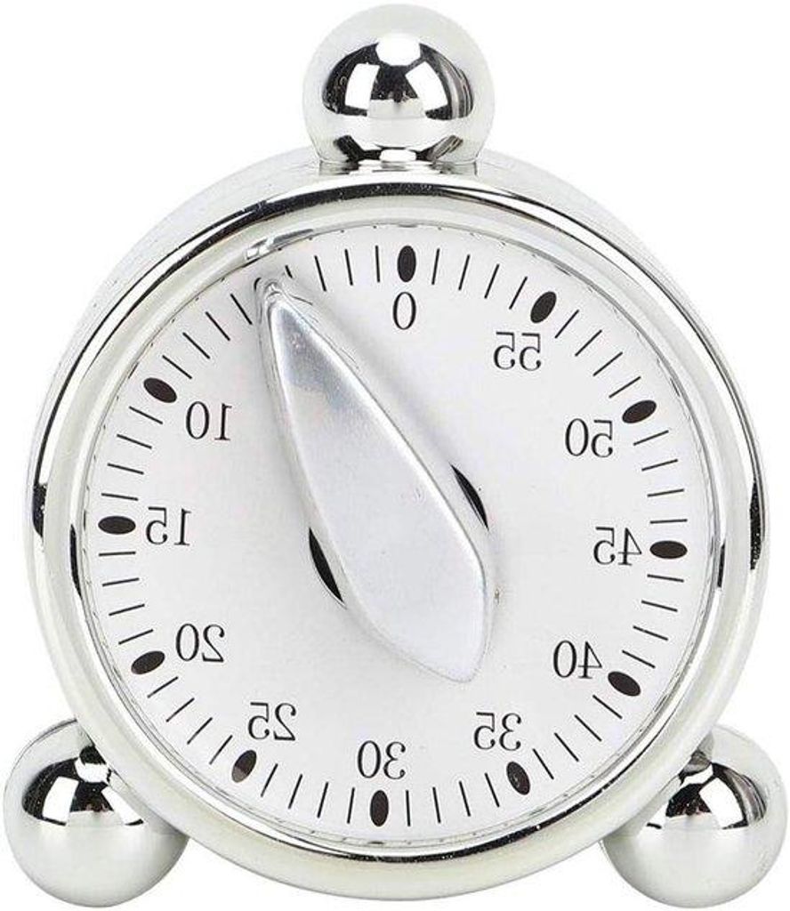 Retro vintage Küchenuhr - Mechanische Kochuhr mit Wecker und Countdown-Timer