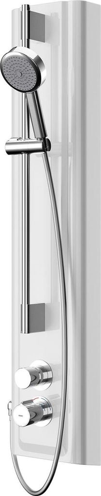 KWC AR Duschpaneel, F5, hydr., MIRANIT, Thermostat, HB-Garnitur