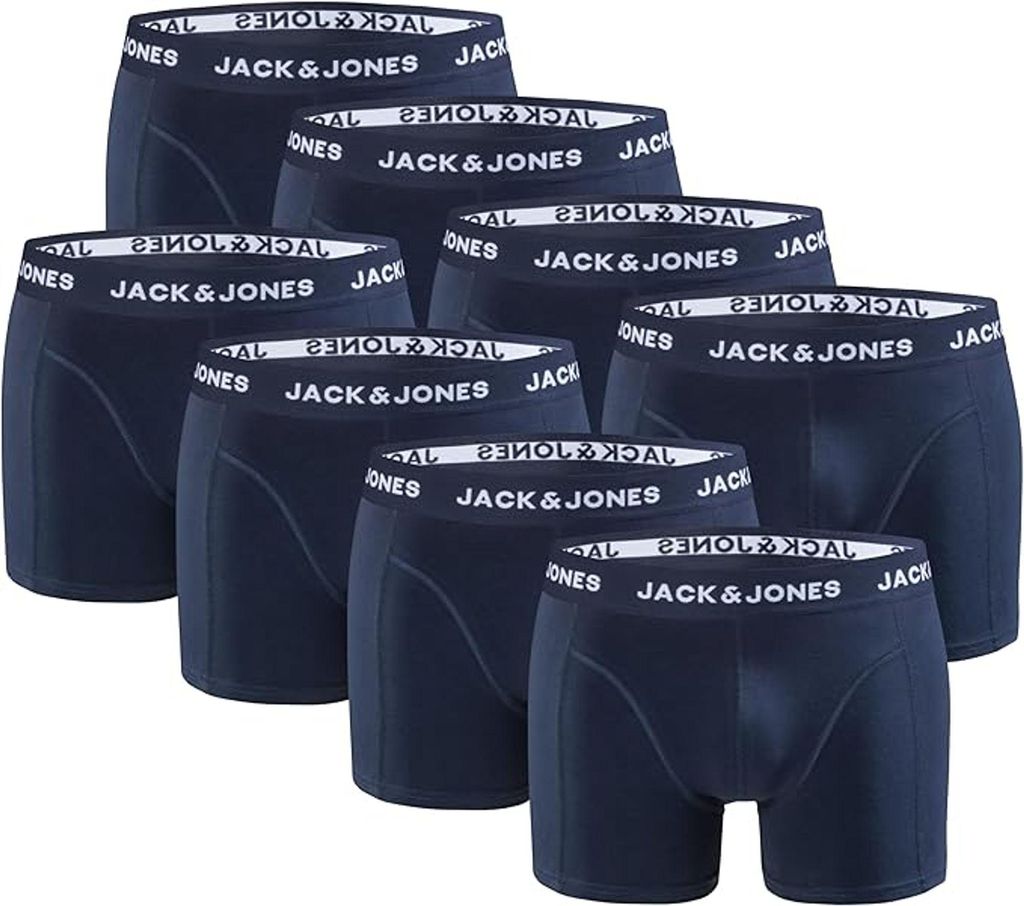 XL|Jack & Jones Boxer da uomo, confezione da 8, blu navy Immagine del prodotto 